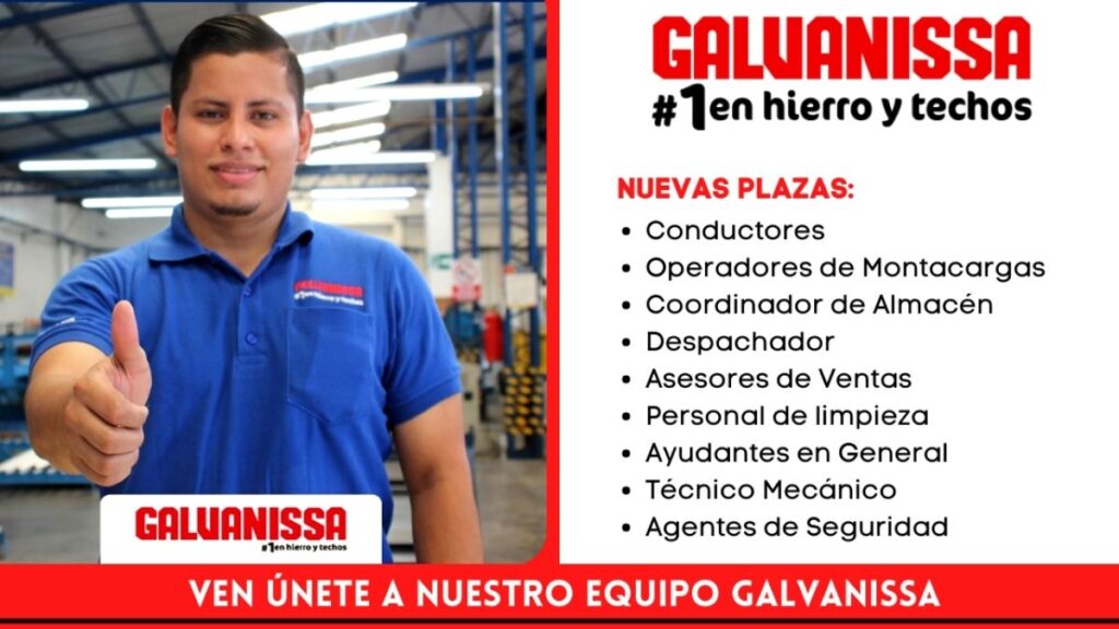 Ofertas de trabajo Galvanissa