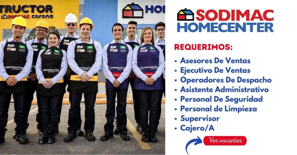 Ofertas de trabajo en Sodimac